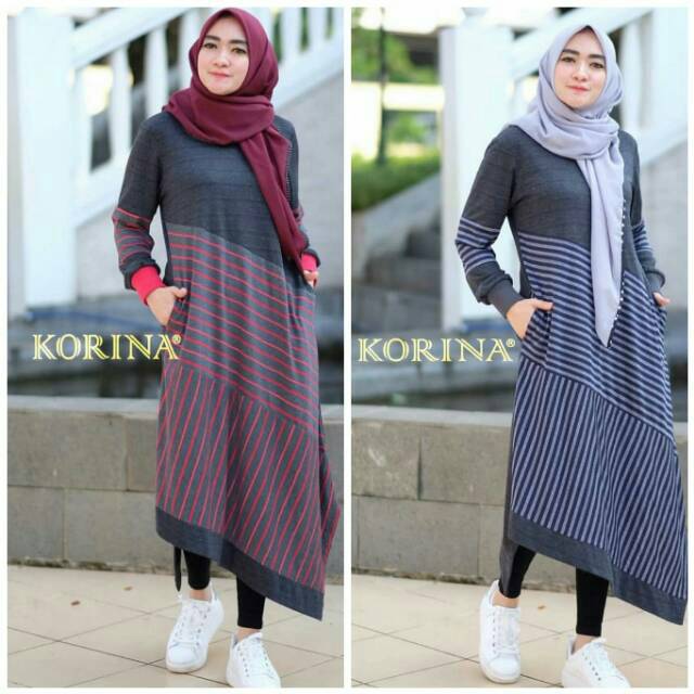 Atasan Muslim Wanita Jovita Tunik by Korina