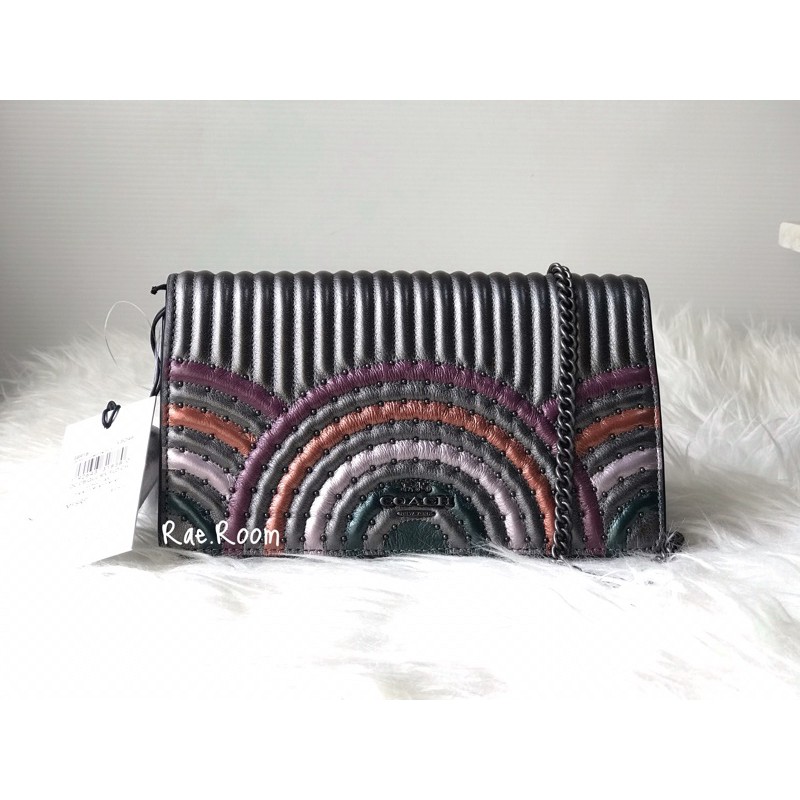 Coach 38918 Callie Foldover Chain Clutch Crossbody