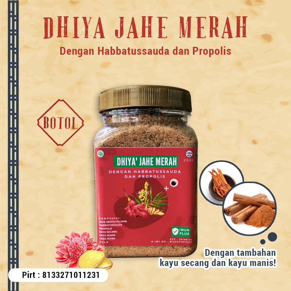 

DHIYA HERBAL – JAHE MERAH INSTAN (BOTOL) – DHY002