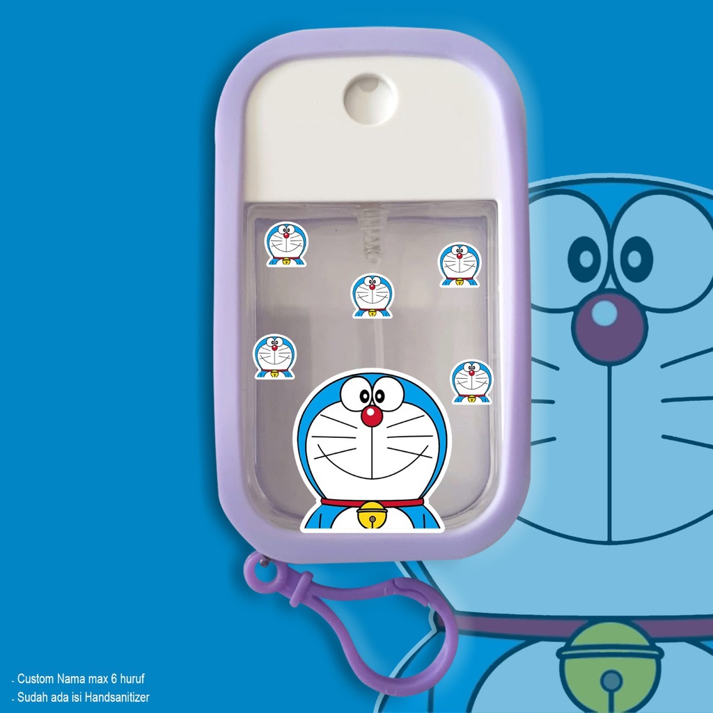 HAND SANITIZER SPRAY DORAEMON / INCLUDE ISI 45 ML / MODEL IPHONE / REAL PICTURE / TERIMA CUSTOM