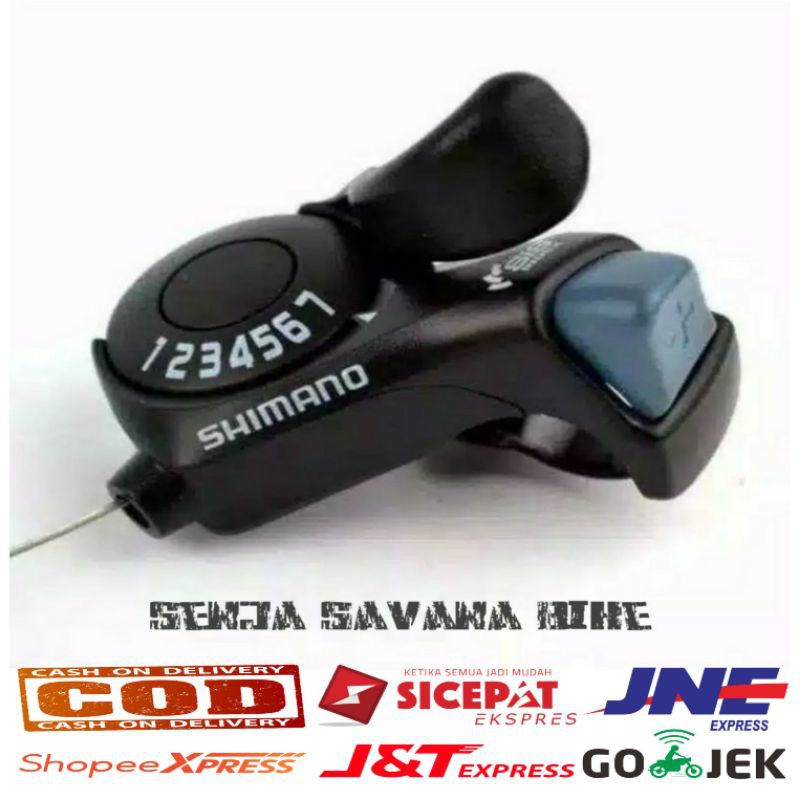 Shifter 7 Speed Shifter sepasang kanan kiri sepeda Operan Gigi Sepeda 3 × 7 speed shifter shimano