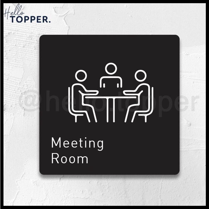 

Sign Akrilik Meeting Room Print | Sign Board Akrilik | Sign Uv Print