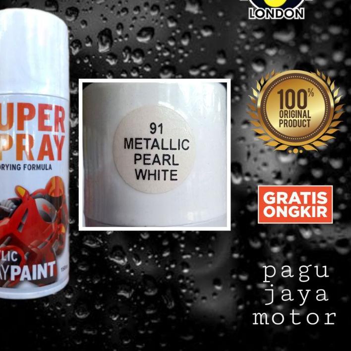 Flash Sale Pilok pilox 150cc metallic pearl white (putih tulang metalik) zuper spray