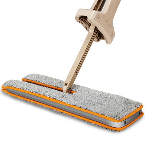 Pel Mop Spin Mop Alat Pel Pengepel Lantai Praktis Kain Pel Microfiber Gagang Stainless