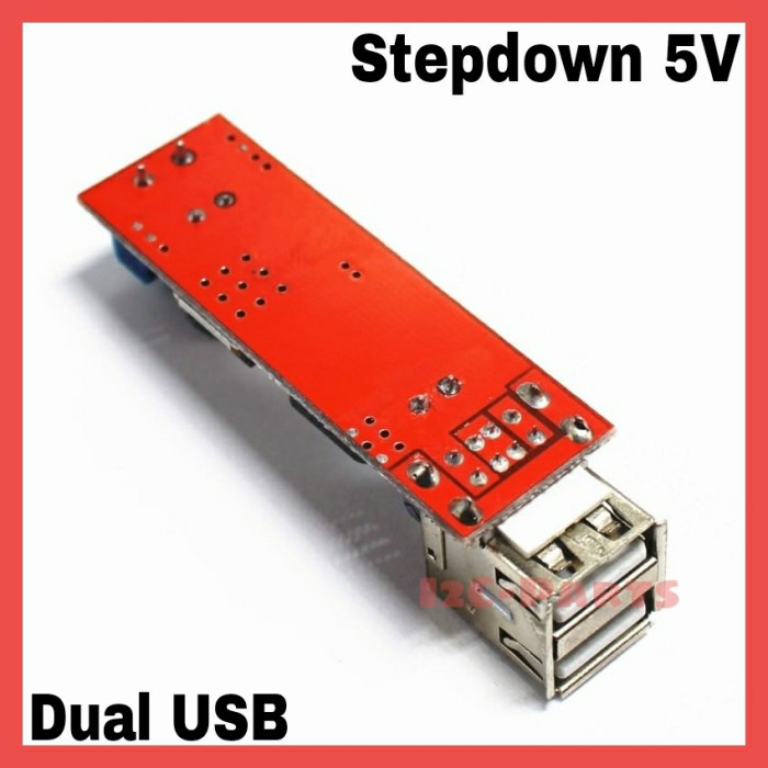 Stepdown 5V Dual USB LM2596 DC Converter 9V-36V to 5v 3A Modul Charger