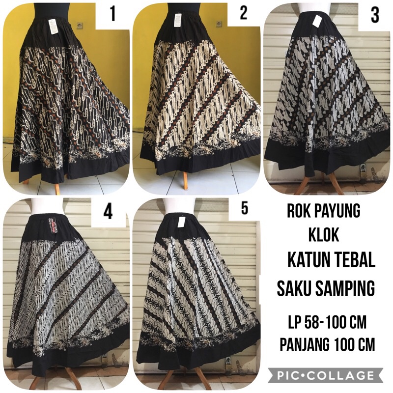 Jual Rok Batik Parang Klasik Cap Model Klok /Rok Batik Etnik / Bawahan ...