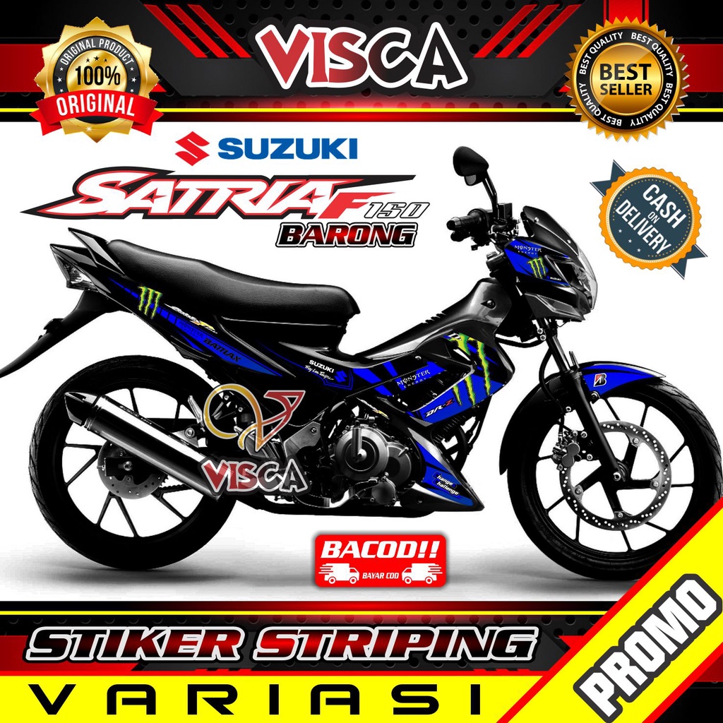 Striping Satria Fu Barong - Stiker Sticker Striping Variasi Suzuki Satria Fu Barong - Striping Holog