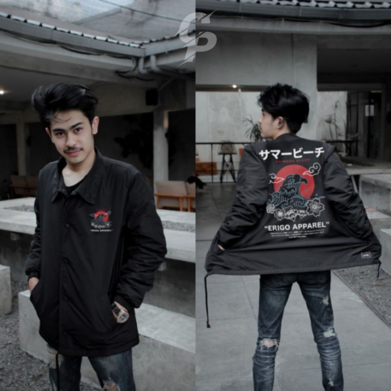 JAKET ERIGO - JAKET COACH PRIA WANITA DISTRO - JAKET PARASUT ERIGO TERBARU