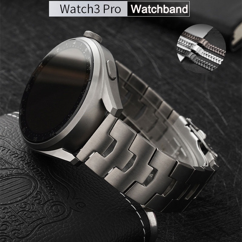 Universal Titanium Metal Strap 22mm for Samsung Watch 3 45mm S3 Watch Band for Huawei GT2 GT3 Pro 46