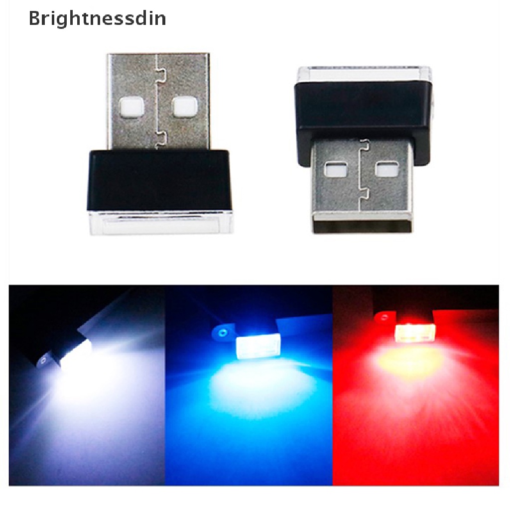 (Bright) Lampu Neon LED Mini USB Untuk Interior Mobil