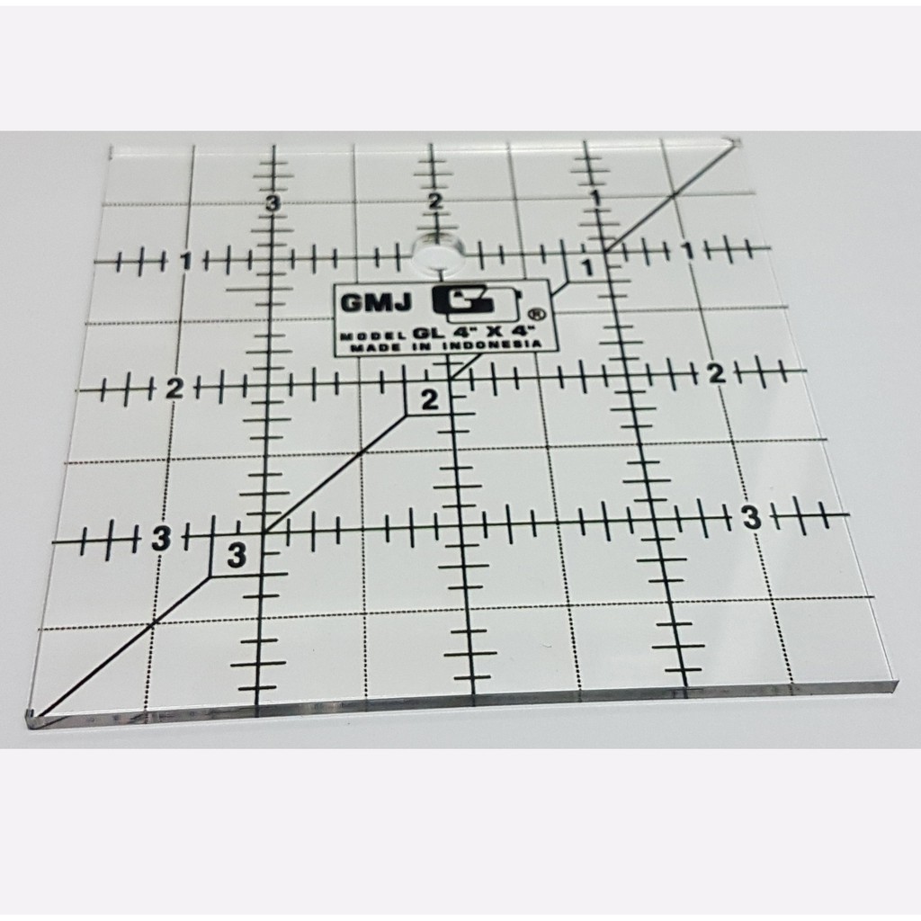 penggaris carft dan quilting 4x4 inchi - GMJ