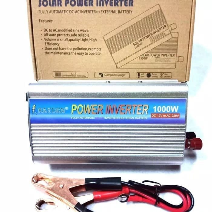 Inverter 1000watt dc to ac merk rayden / solar power inverter 1000watt