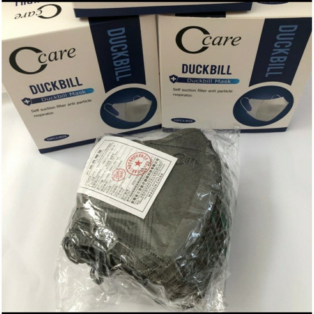 Masker Duckbill C care warna isi 50pcs Earloop emboss