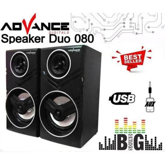Speaker advance duo 080 / laptop dan hp/speaker pc(kompute)-Warna random
