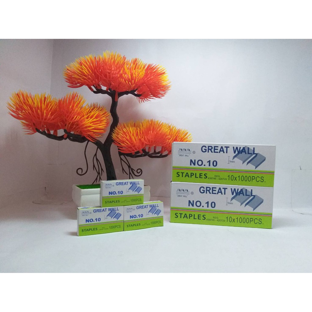 Isi Steples Great Wall Kecil No.10 Refil Staples Isi 10 Bungkus Stapler Original Murah