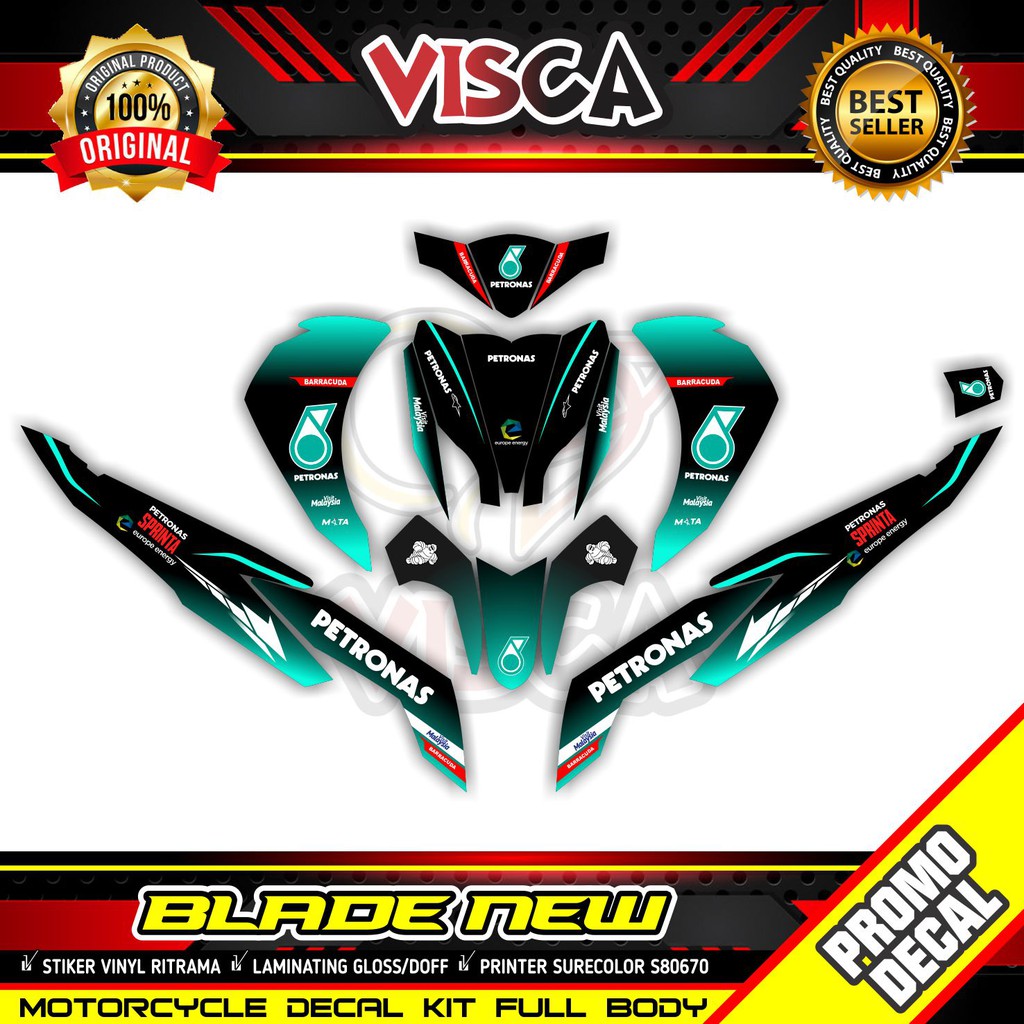 Decal Blade 125 New Stiker Blade 125 Variasi Full Body striping blade 125 variasi Stiker Motor Blade