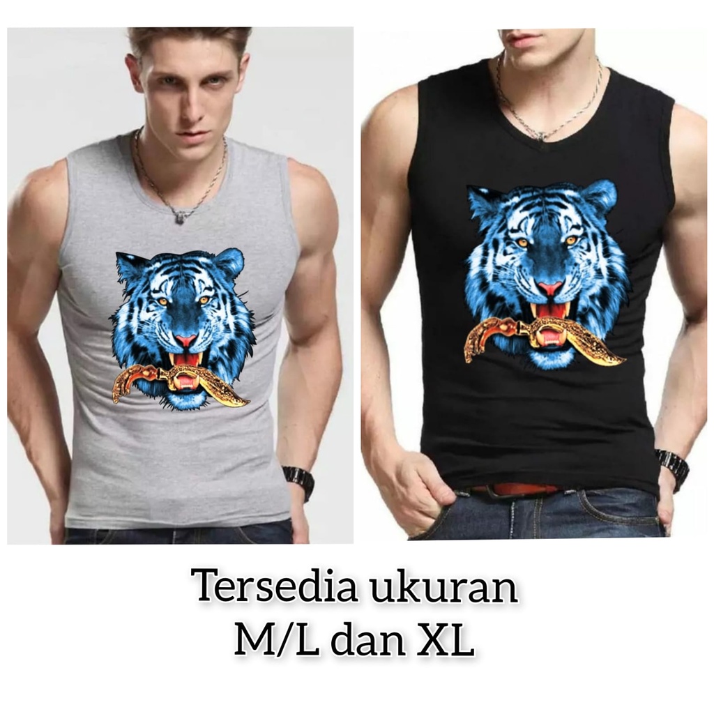 BISA COD / POLILE - SINGLET MACAN / kaos singlet / singlet olahraga / kaos singlet pria / terbaru / terlaris