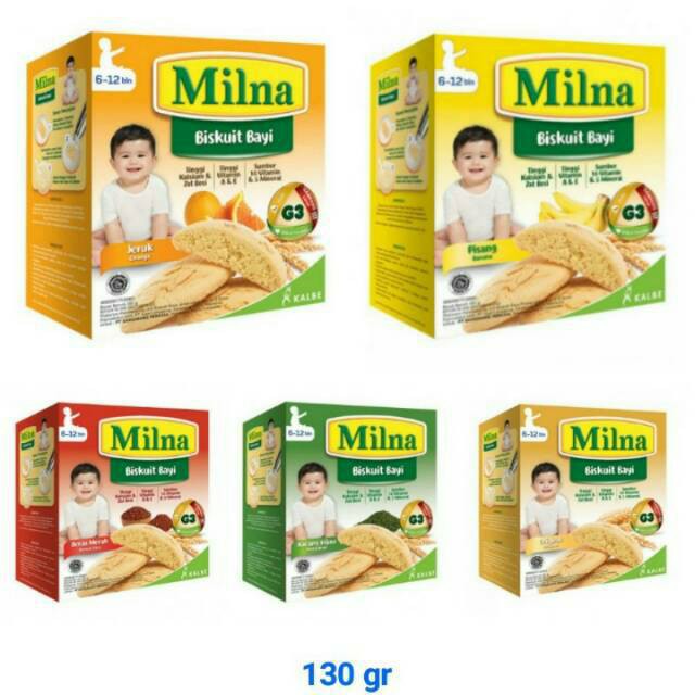 MILNA BISKUIT 6 BULAN KE ATAS 130GR