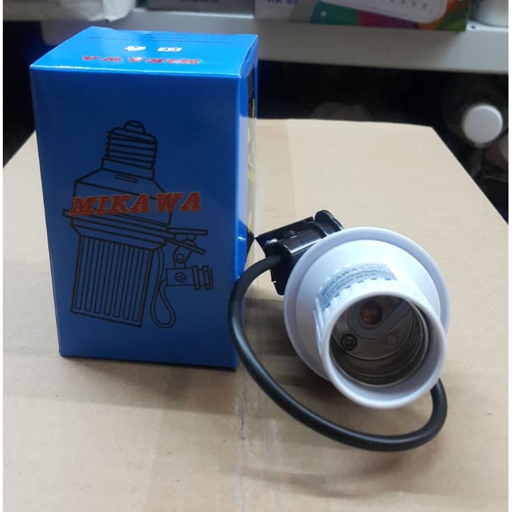 MIKAWA Fitting Lampu Sensor Otomatis E27