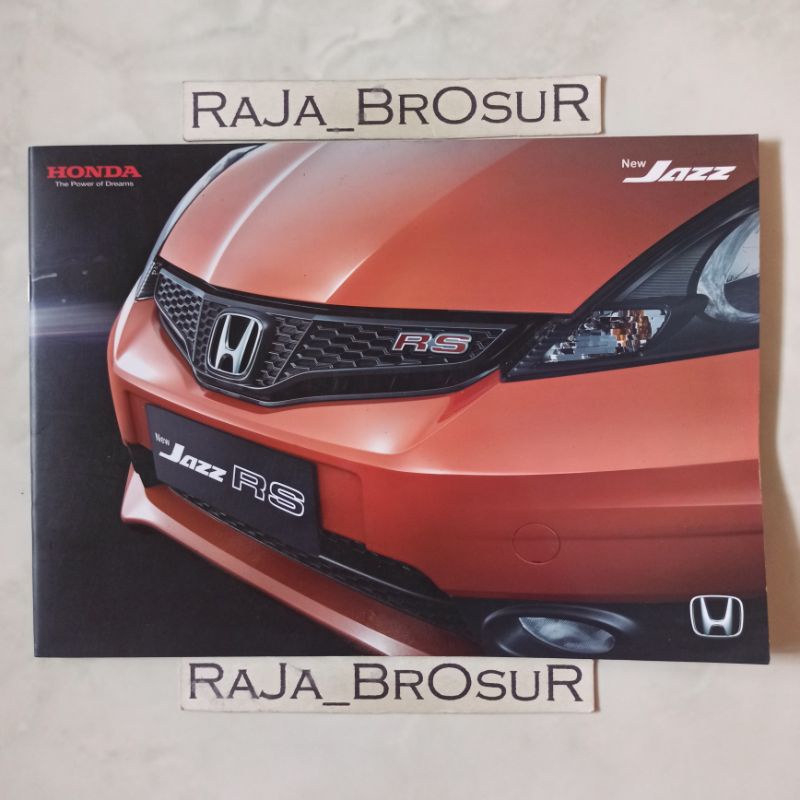 Poster brosur katalog booklet Honda Jazz RS 2013