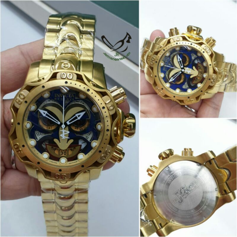 JAM TANGAN INVICTA JOKER CRONO BATRE KUALITAS ORIGINAL