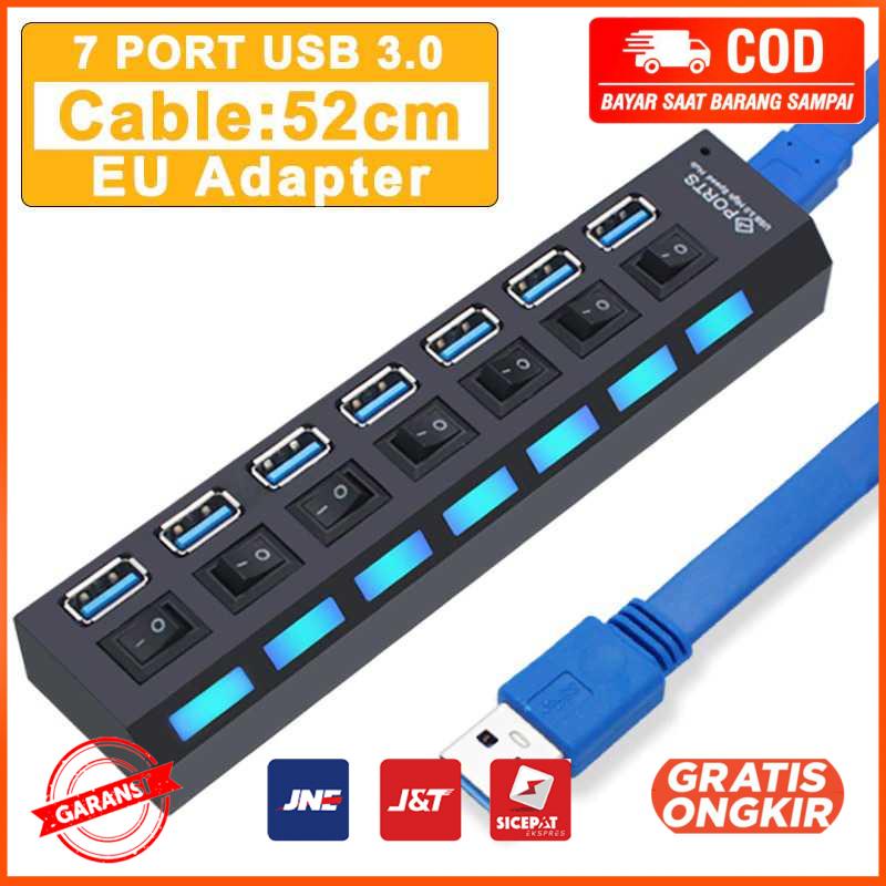 USB Hub 7 Port USB 3.0 High Speed Extender YRR445