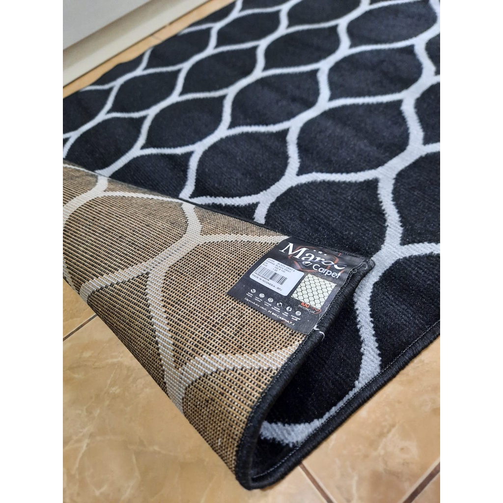 MAROC Karpet Lantai 100x150 Midnight Monokrom - MIDNIGHT 09-5