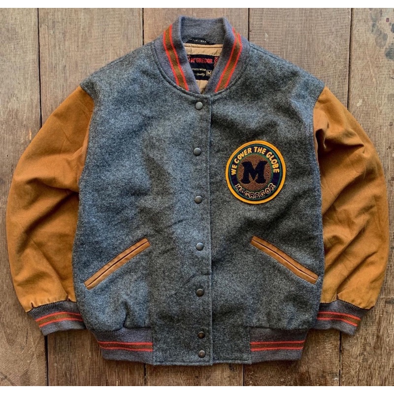 McGregor Vintage Varsity Wool & Canvas Jacket