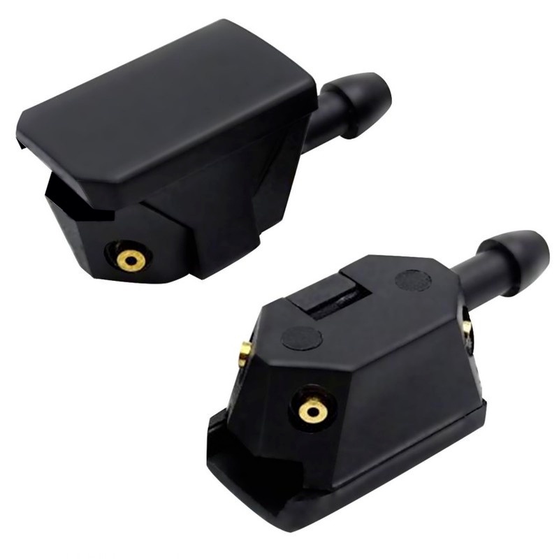 [2Pcs Universal Car Windscreen Washer][Car wiper nozzle 8mm 9mm arm type spray nozzle adjustment 4-way water spray]