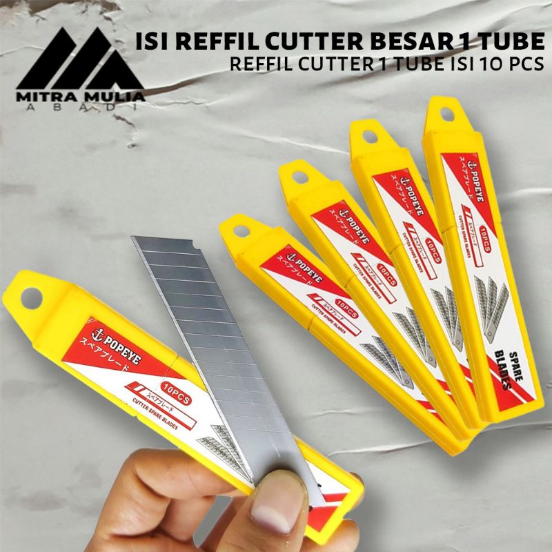 

Isi Cutter ZHADRAN Besar L150 Kualitas ASLI !!!Untuk Gagang Cutter L500/1pack isi 10 pcs