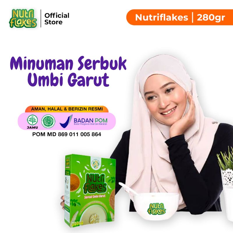 

Promo Paket Sehat Nutriflakes 1 Box - Superfood Umbi Garut dan Psylium Husk Atasi Asam Lambung dan Maag
