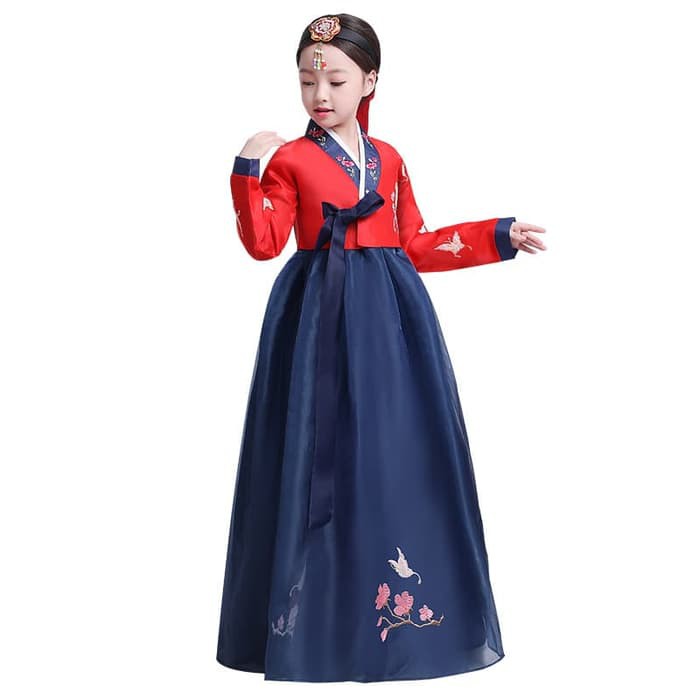 Hanbok girl anak dress korea kostum korean traditional clothes long 2