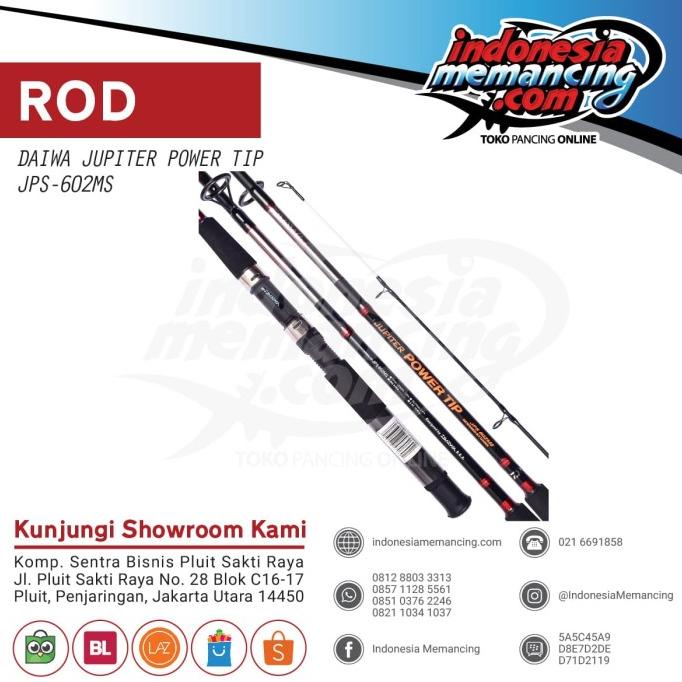 Joran Spinning Daiwa Jupiter Power Tip 2017 - 602MS