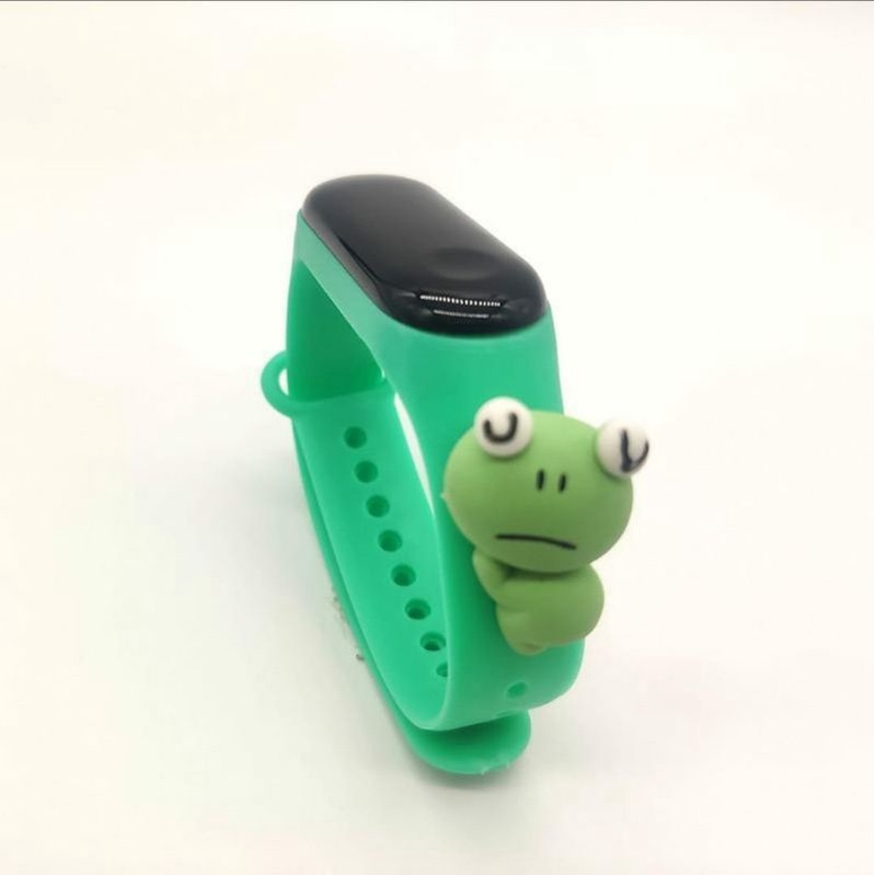 Jam tangan anak Elektronik LED display Tahan Air karakter motif kartun lucu  bahan rubber-Keroppi