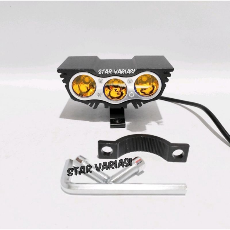 Lampu tembak sorot motor LED cree mini owl ultrafire 3 mata highgrade