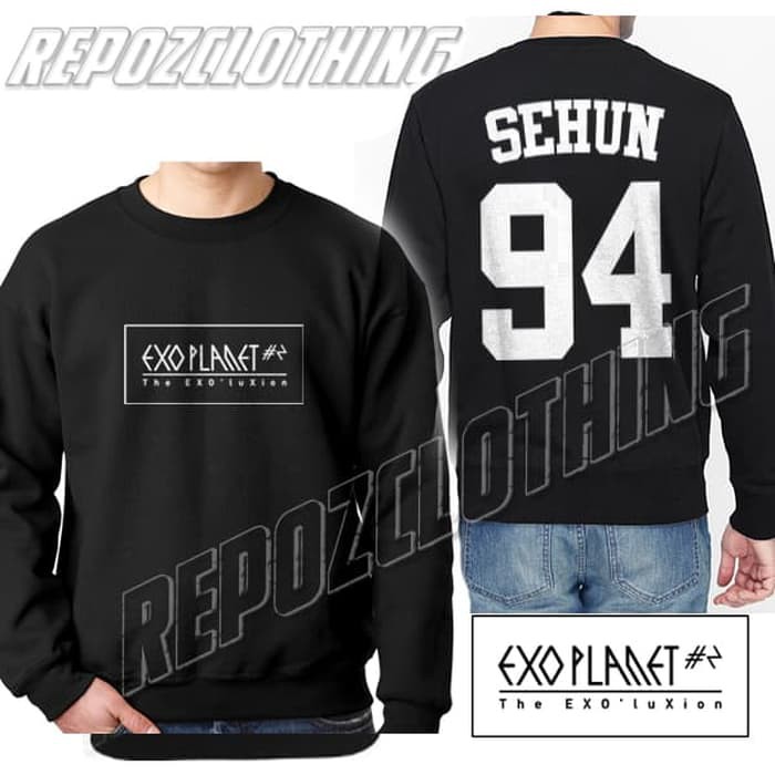 jaket hoodie sweater exo planet sehun