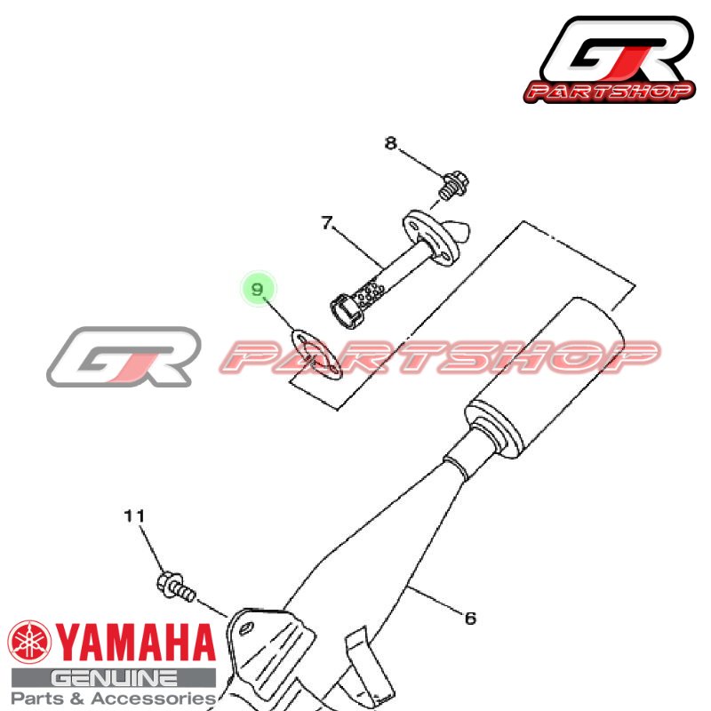 PACKING SARINGAN UJUNG KNALPOT F1ZR ORI YGP FIZR FIZ F1Z R GASKET PAKING KENALPOT MUFFLER MUFLER