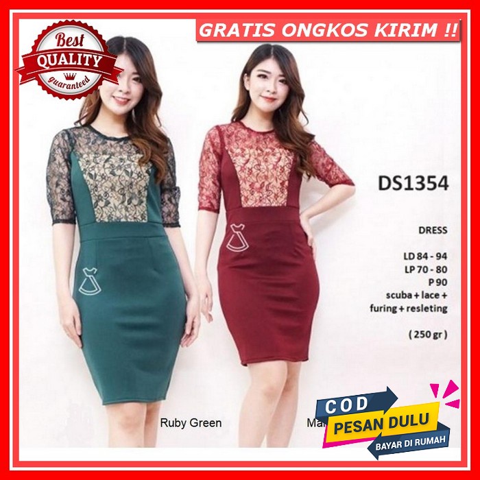Midi Dress Cringkle Comfy Kekinian Kerah Korea Baju Dres Natal Wanita Midi Deres Dress Imlek Dress W