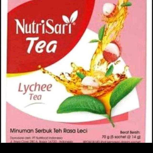 

Nutrisari Leci Tea 1 Renceng (10 Sachet)