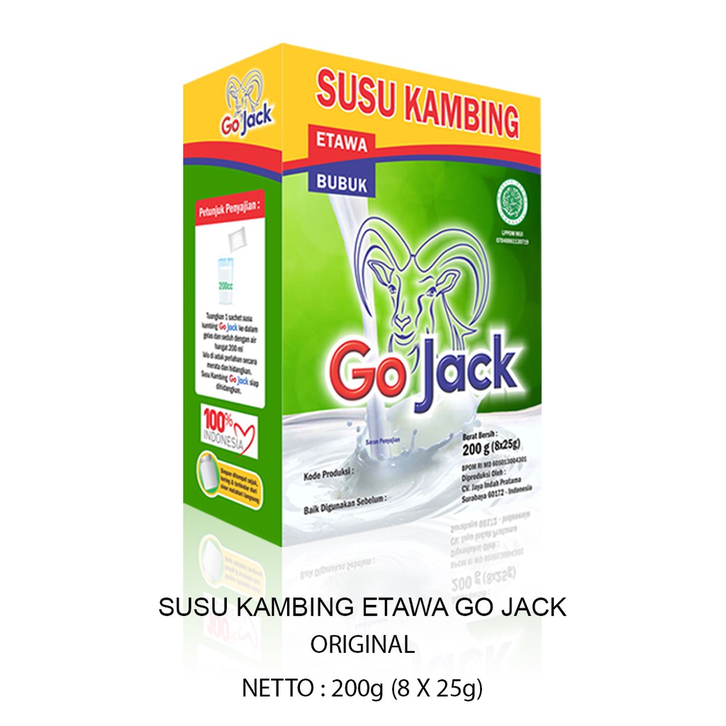 

Susu Kambing Etawa Go Jack 200g Sachet (ORI)