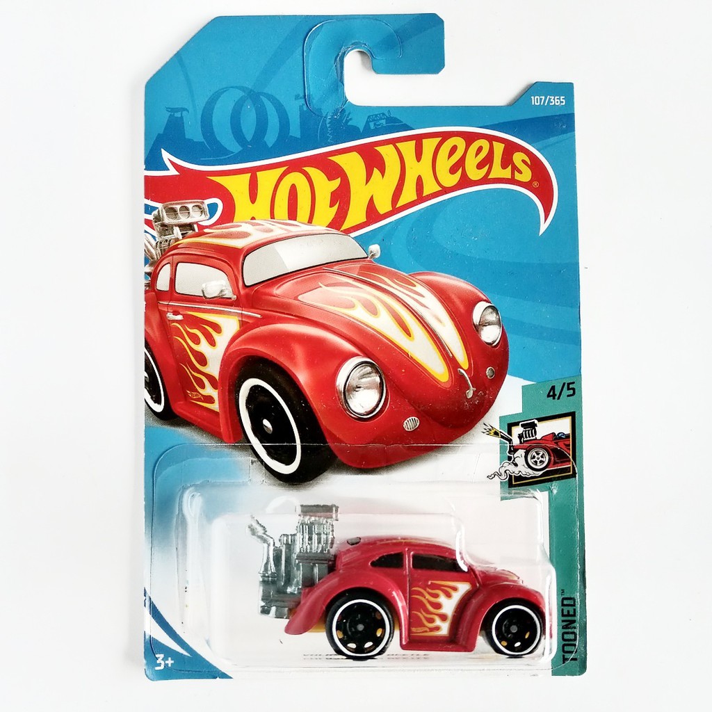 Hot Wheels Volkswagen Beetle Merah Tooned Mainan Mobil Hotwheels