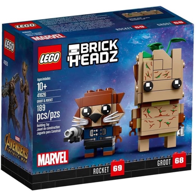 LEGO 41626 BRICKHEADZ Groot & Rocket