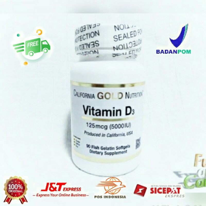 VITAMIN D3 5000 IU CALIFORNIA GOLD NUTRITION ( USA )