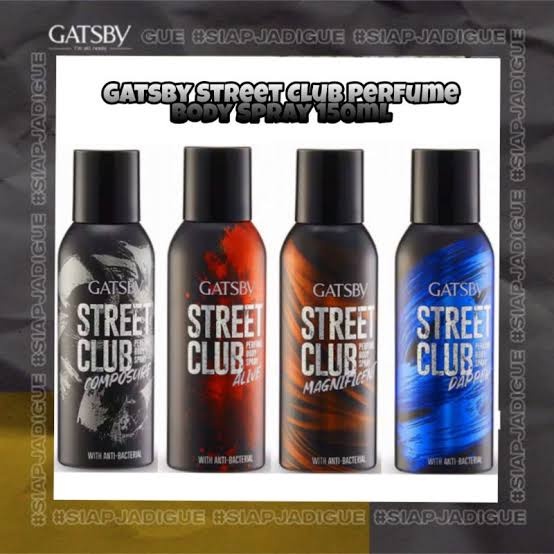 Gatsby street club body spray 150ml