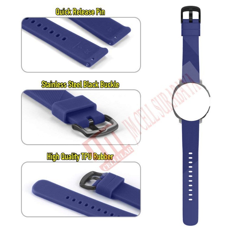 Tali Jam Watch Strap Vyatta FitMe Pro (Kotak) - Sport Rubber Silikon