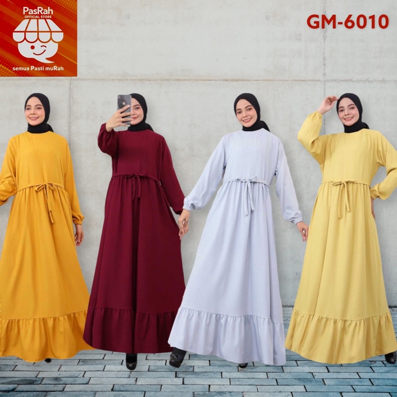 GAMIS DRESS SHAKILA MODEL REMPEL BAWAH GM-6010