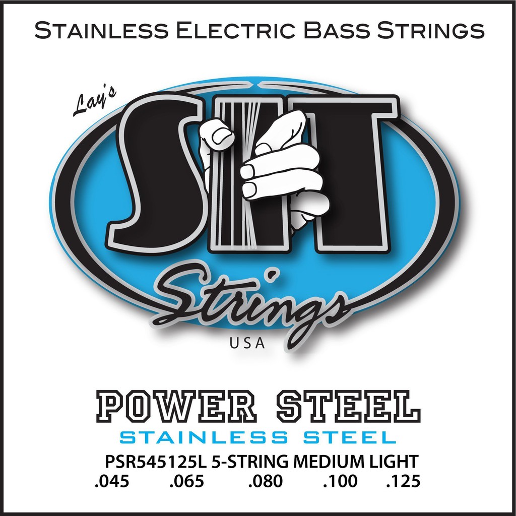 PSR545125L 5-STRING LIGHT POWER STEEL STAINLESS BASS SIT STRING