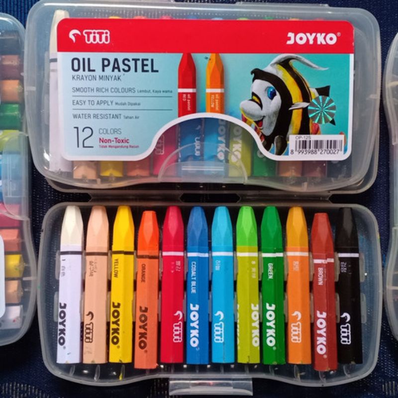 

Oil Pastel / Crayon Joyko 12 Warna / Crayon Mewarnai