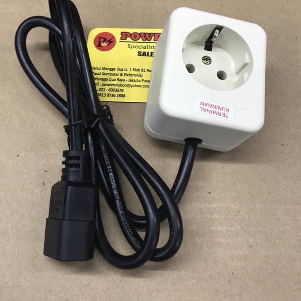 

Jek Konverter pdu kabel colokan iec 320 C14 stop kontak arde ups Apc 1