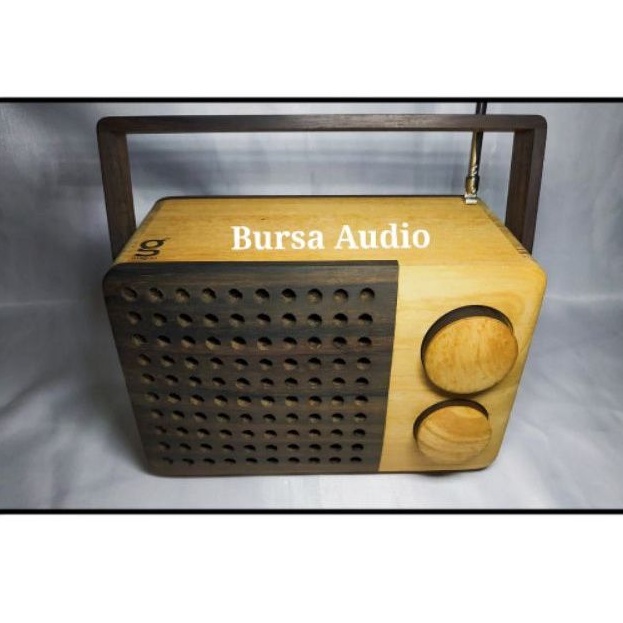 Radio Kayu Antik Magno Original Handmade Wooden Radio Vintage
